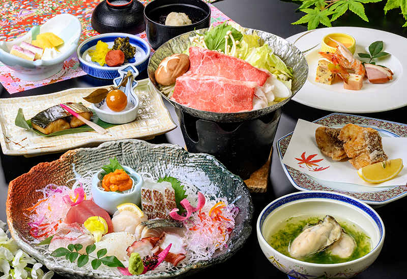 テーブルの上はまさに海の宝石箱食べごろでお届け